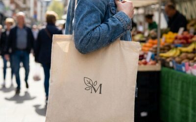 Effektiv markedsføring med en mulepose med logo